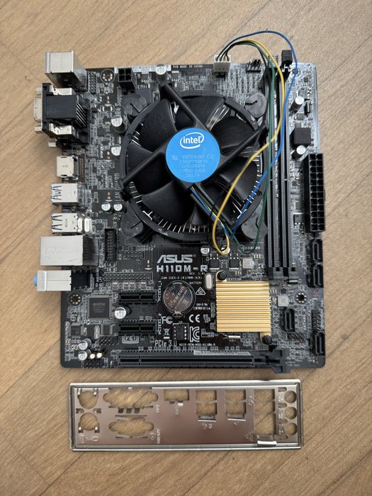 Материнская плата ASUS H110M-R с процессором Intel Celeron G3900