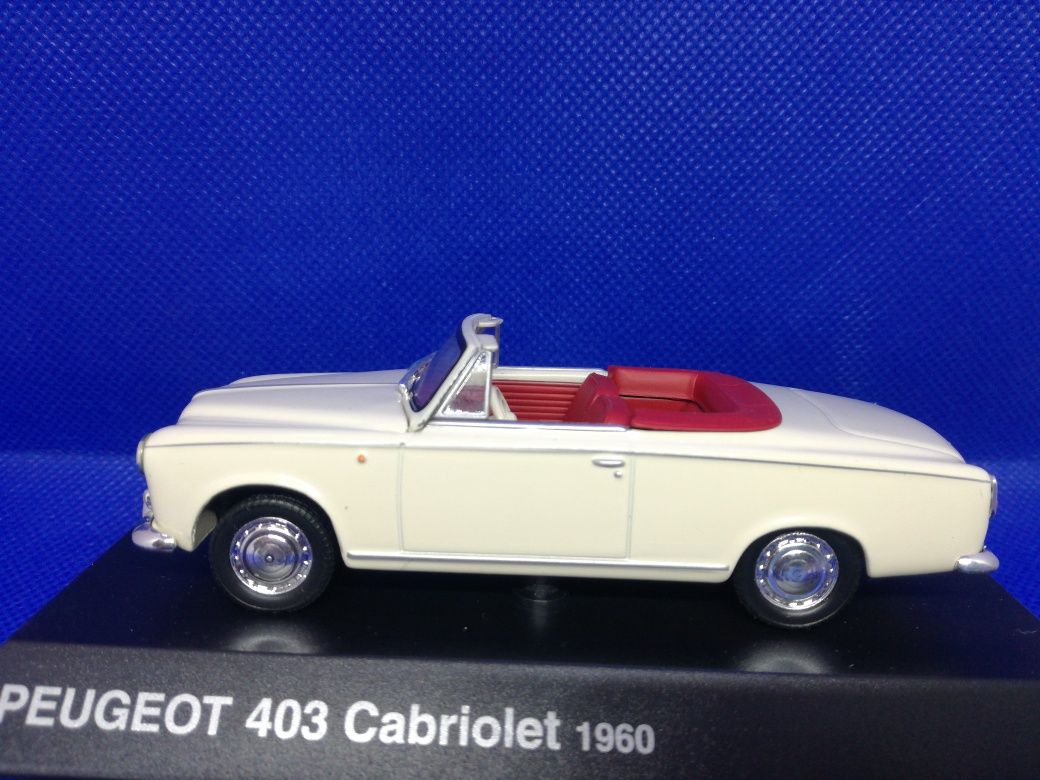 Miniatura 1/43 Peugeot 403 Cabriolet  1960 Novo