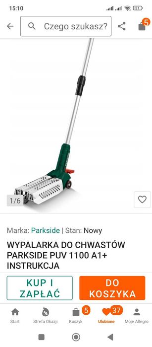 Wypalarka do chwastów Parkside