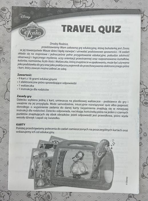 Travel guiz Jej wysokość Zosia Clementoni