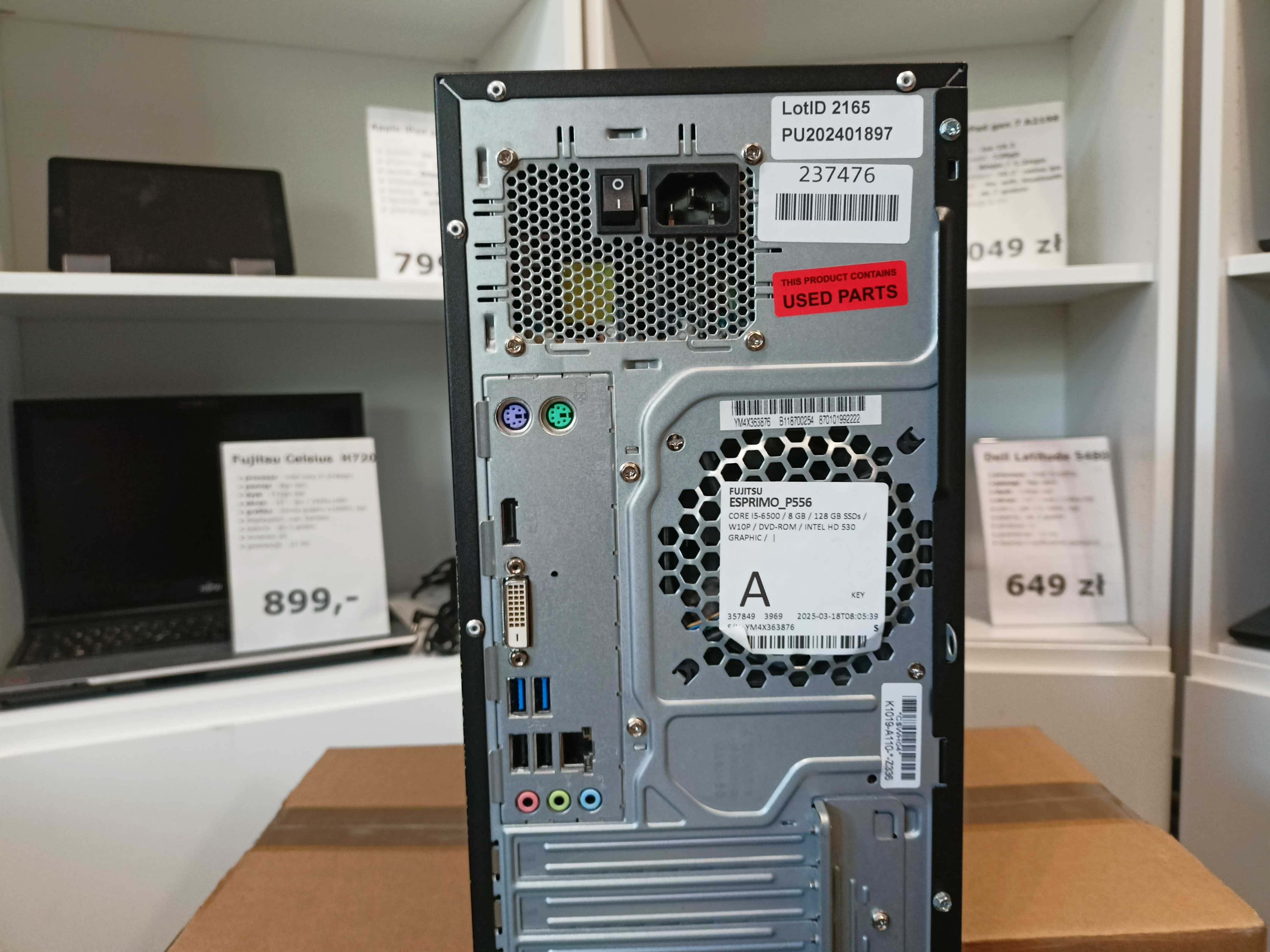 Komputer stacjonarny i5-6500 8GB dysk SSD Rok GWARANCJI FV23% RATY