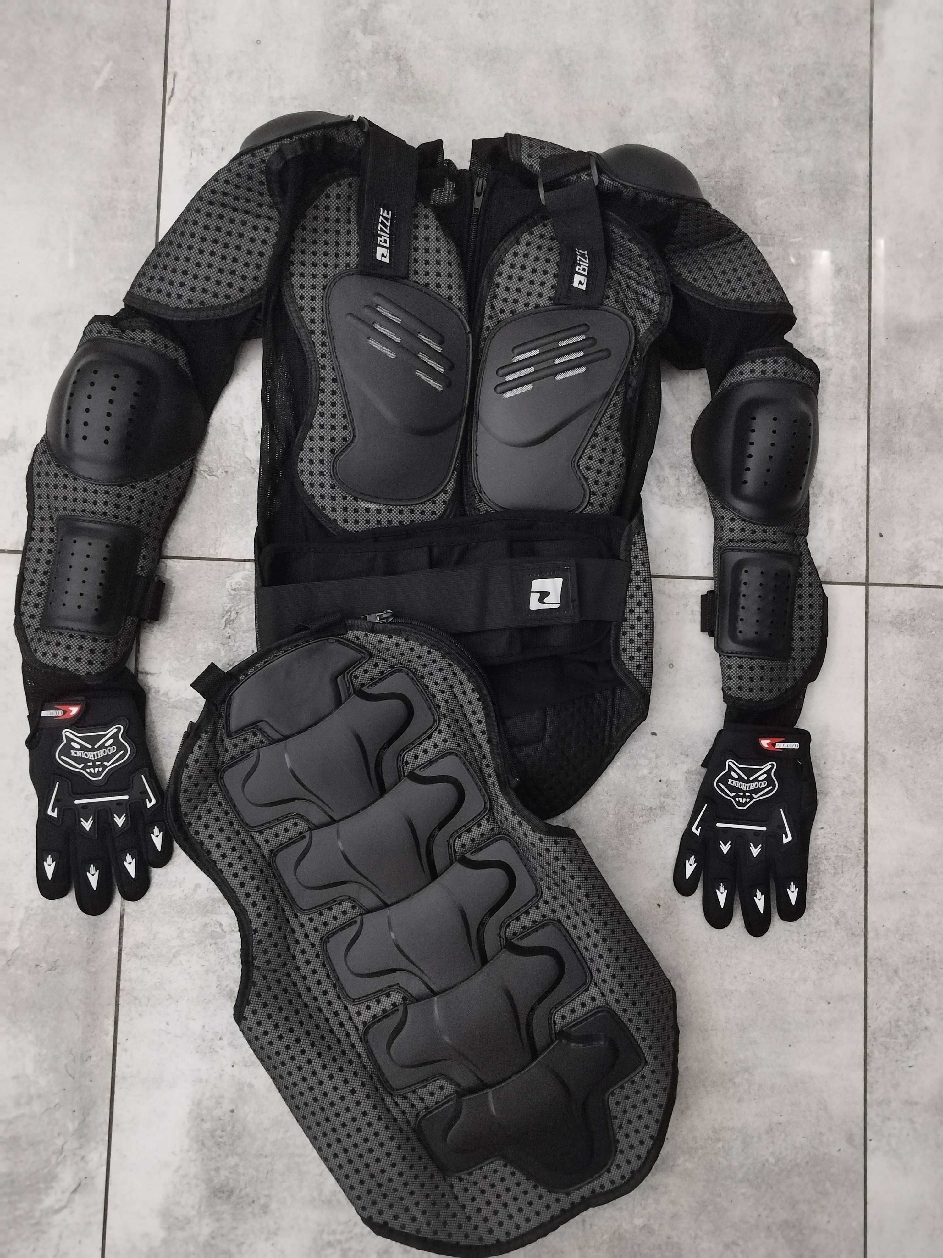 zestaw strój ochrony męski dzieci sportowy kurtka zbroja zestaw jazdy