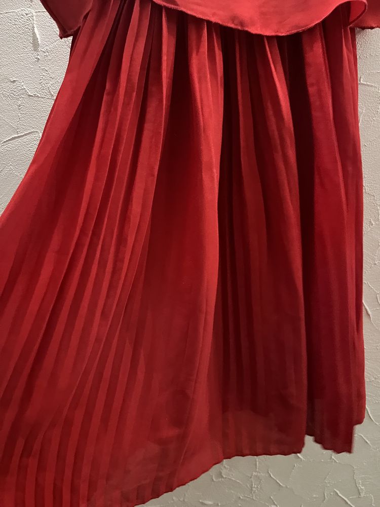 sukienka czerwona na ramiączkach r.44