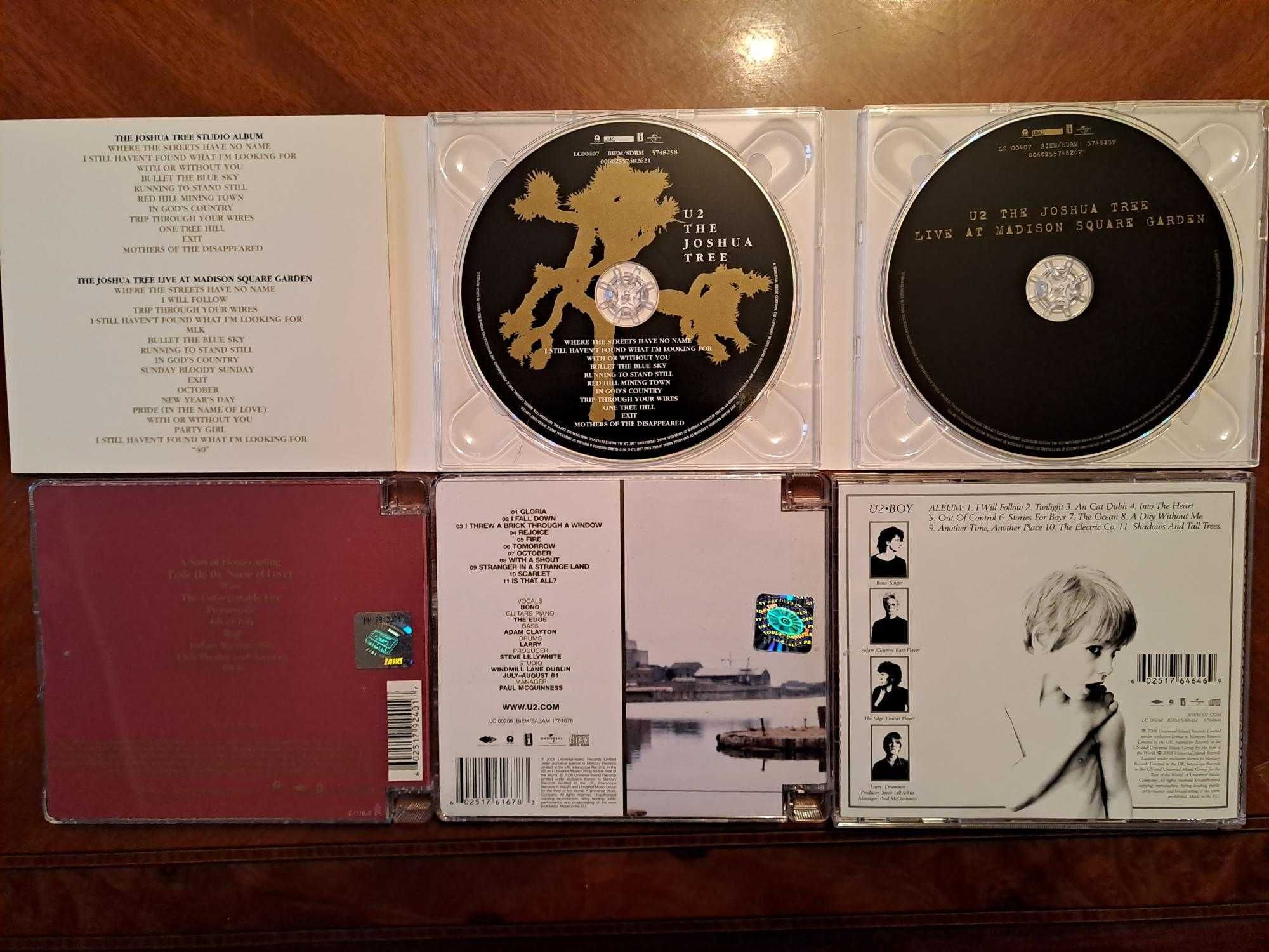 U2 - zbiór różnych płyt CD - wydania starsze oraz nowsze remasterowane