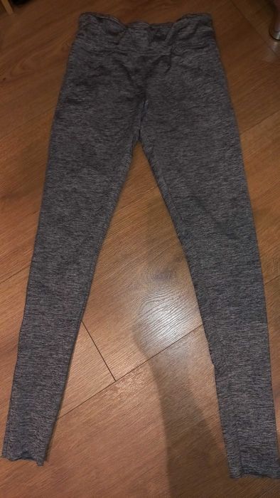Getry szare treningowe legginsy r. S