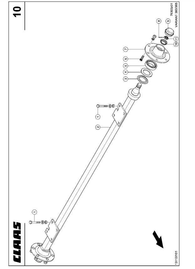 Katalog części Claas VARIANT 360 / 360 RC, VARIANT 365 RC