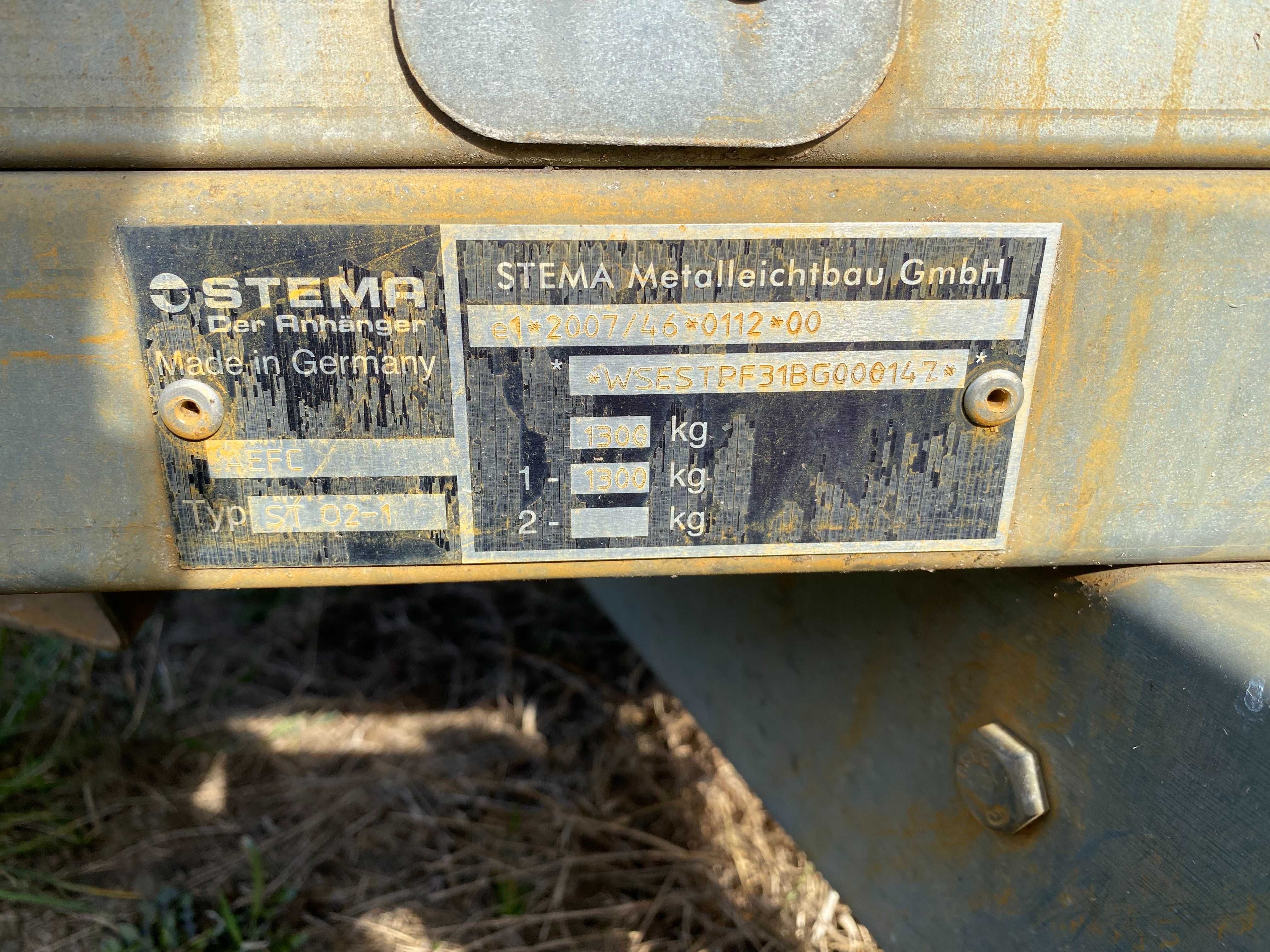 Przyczepka samochodowa STEMA ST 02-1  1300kg