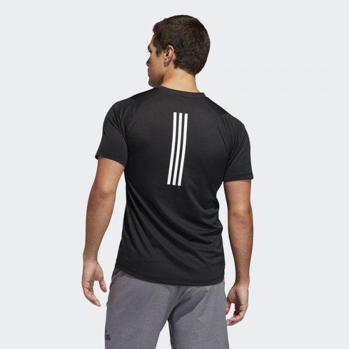 Мужская спортивная футболка Adidas sport fitted 3-stripes