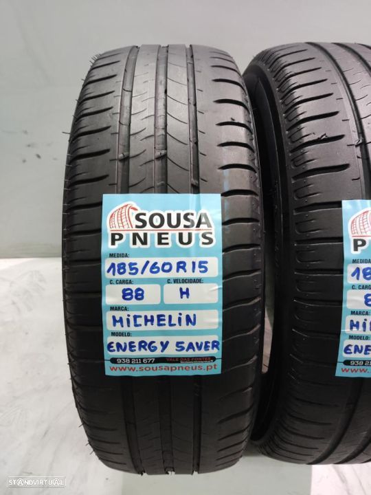 2 pneus semi novos 185/60r15 michelin - oferta dos portes