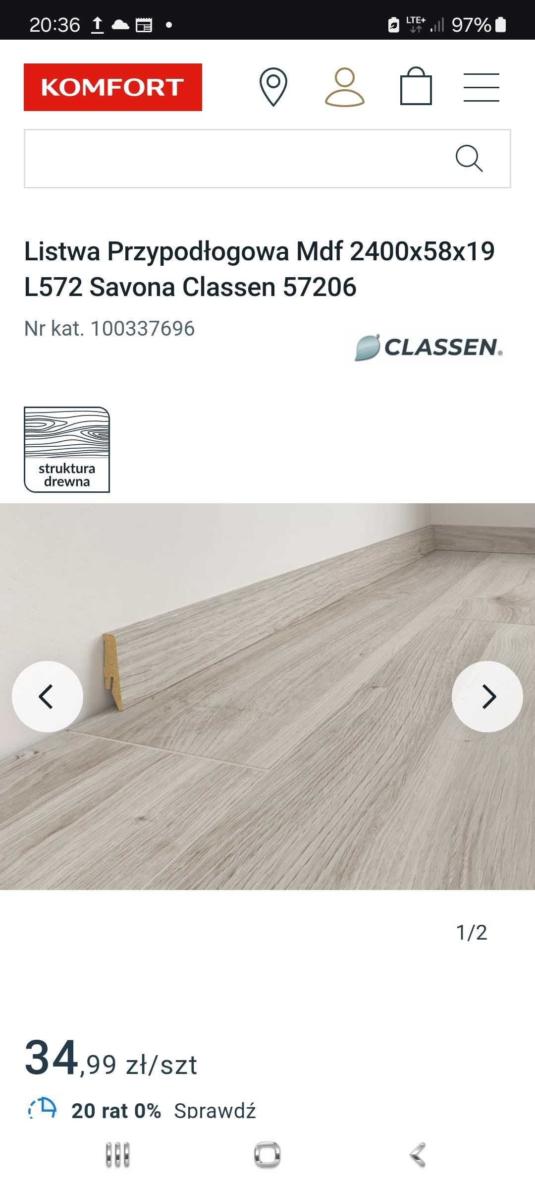 Listwa przypodłogowa