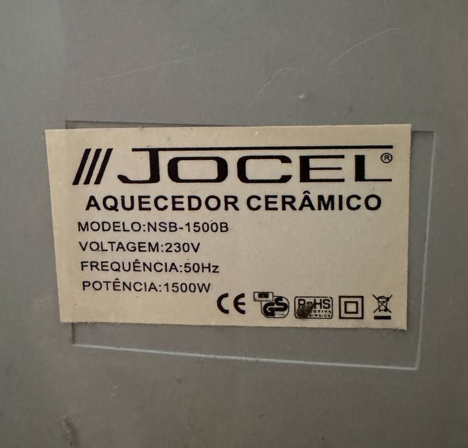 Aquecedor Jocel cinzento