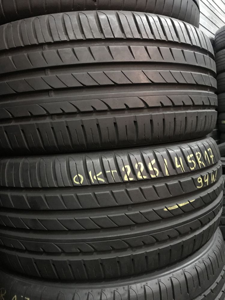 Шины б/у лето 225/45R17 Hankook Ventus Prime 2 (Склад резины)