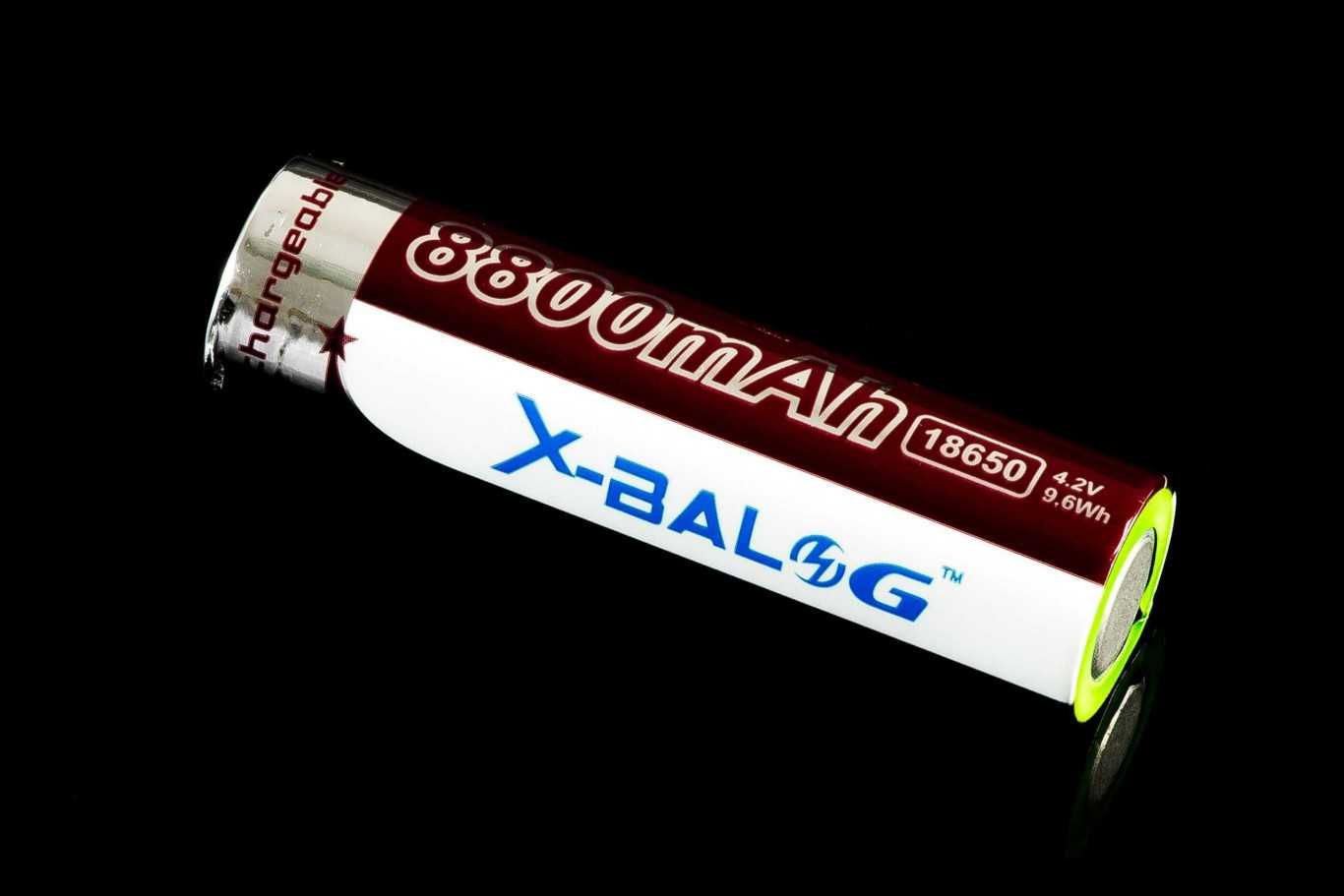 Акумулятор батарейка X-BALOG 18650 8800 mAh Li-ion 4.2V 9.6WH