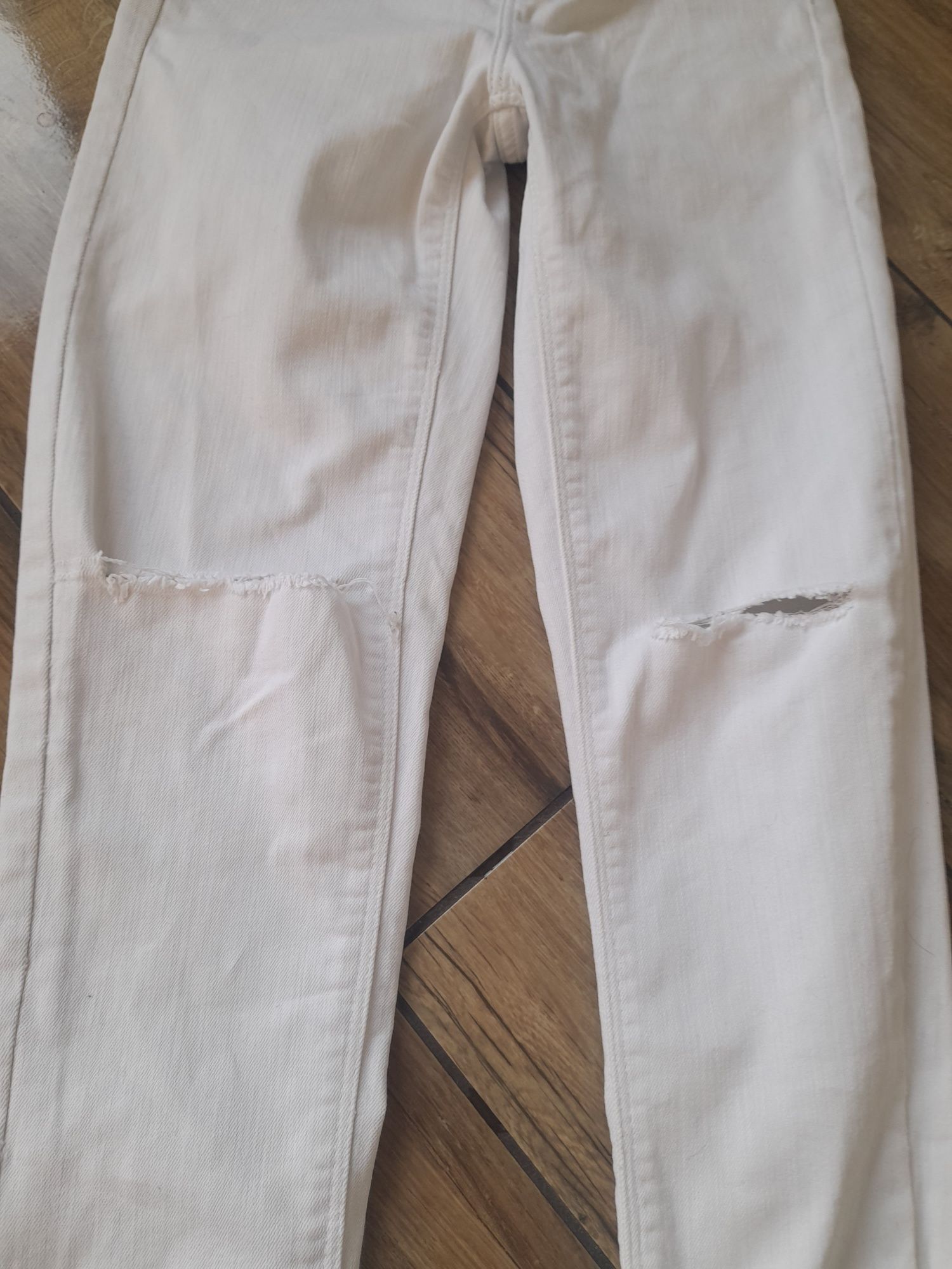 Białe jeansy Zara Basic 34