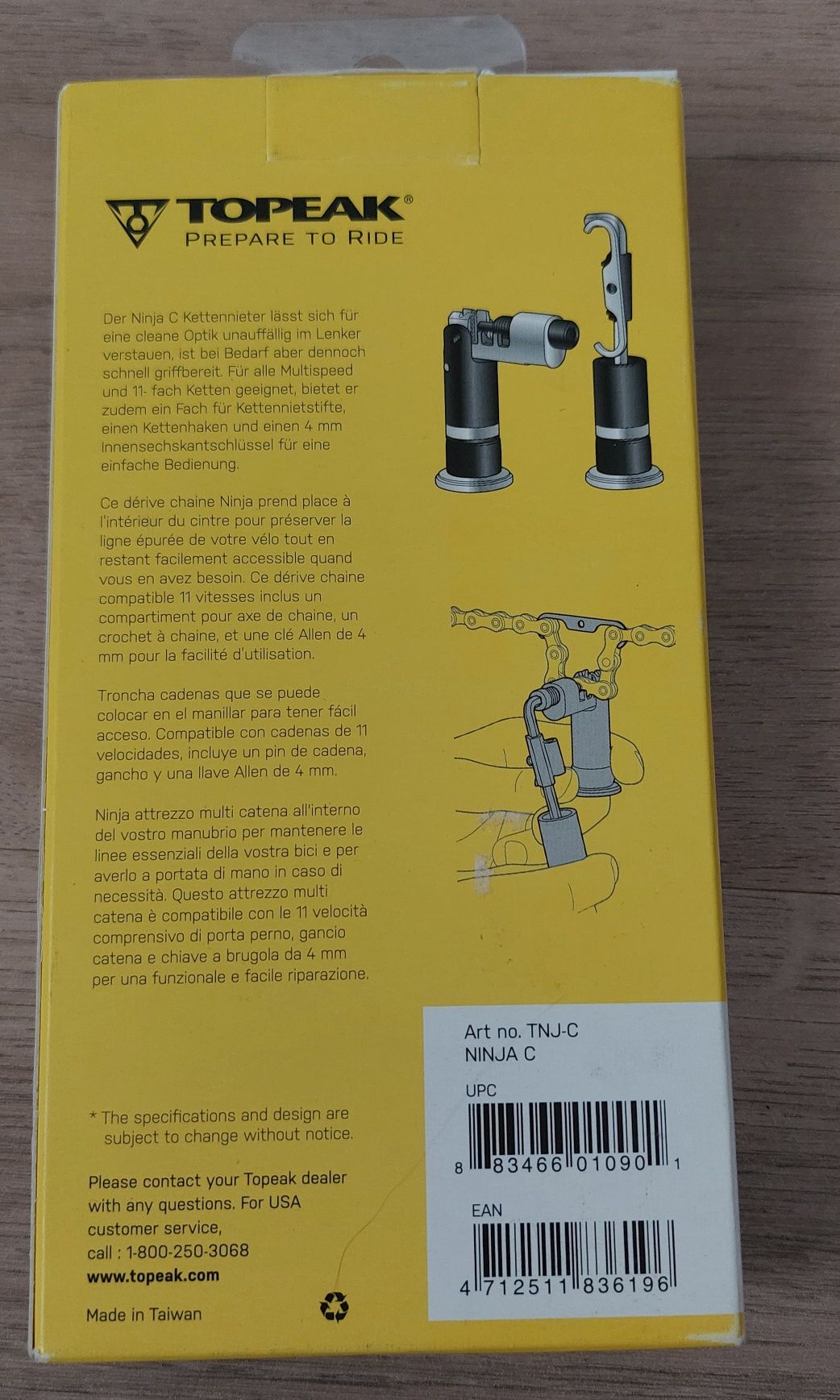 Topeak ninja C Descravador de corrente de bicicleta