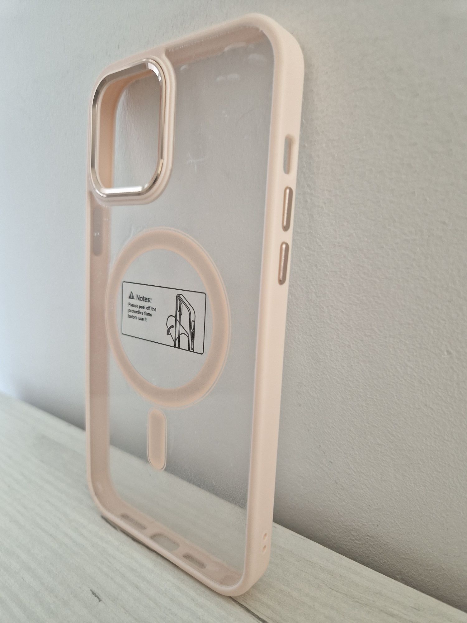 Tel Protect Magnetic Clear Case do Iphone 12 Pro Max Łososiowy