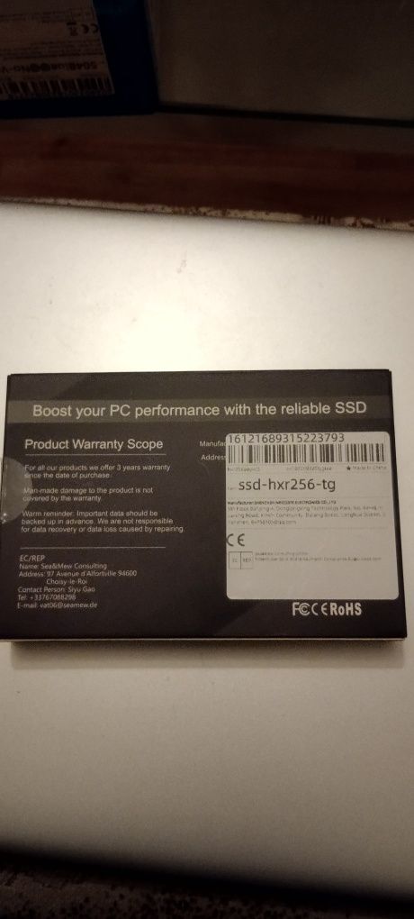 Szybki dysk 256GB SSD 2,5 cala. SATA III/USB. Konsola, laptop. Nowy.