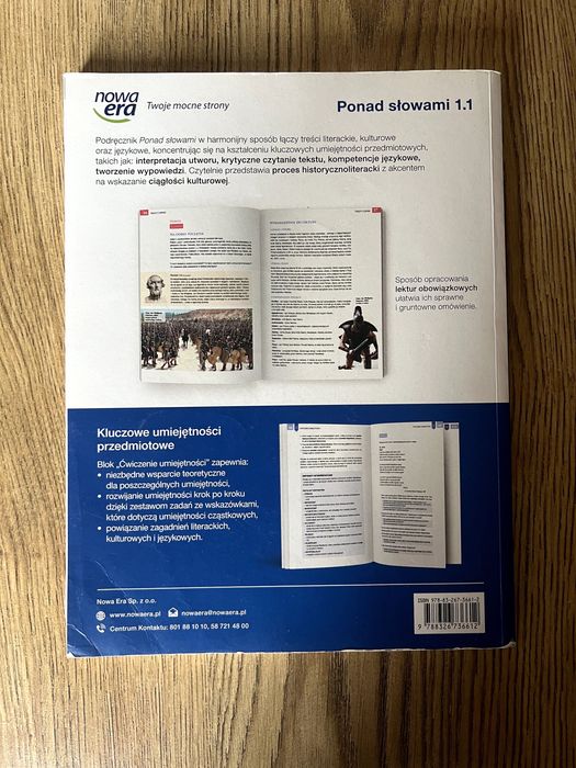 Podręcznik Język polski Ponad Słowami 1 część 1