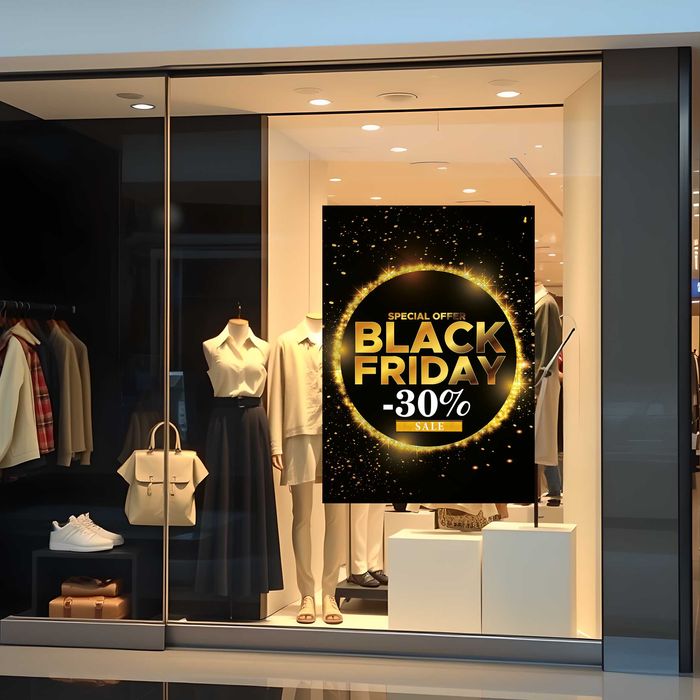 plakat black friday, plakat sale, plakat wyprzedaż, plakat promocja