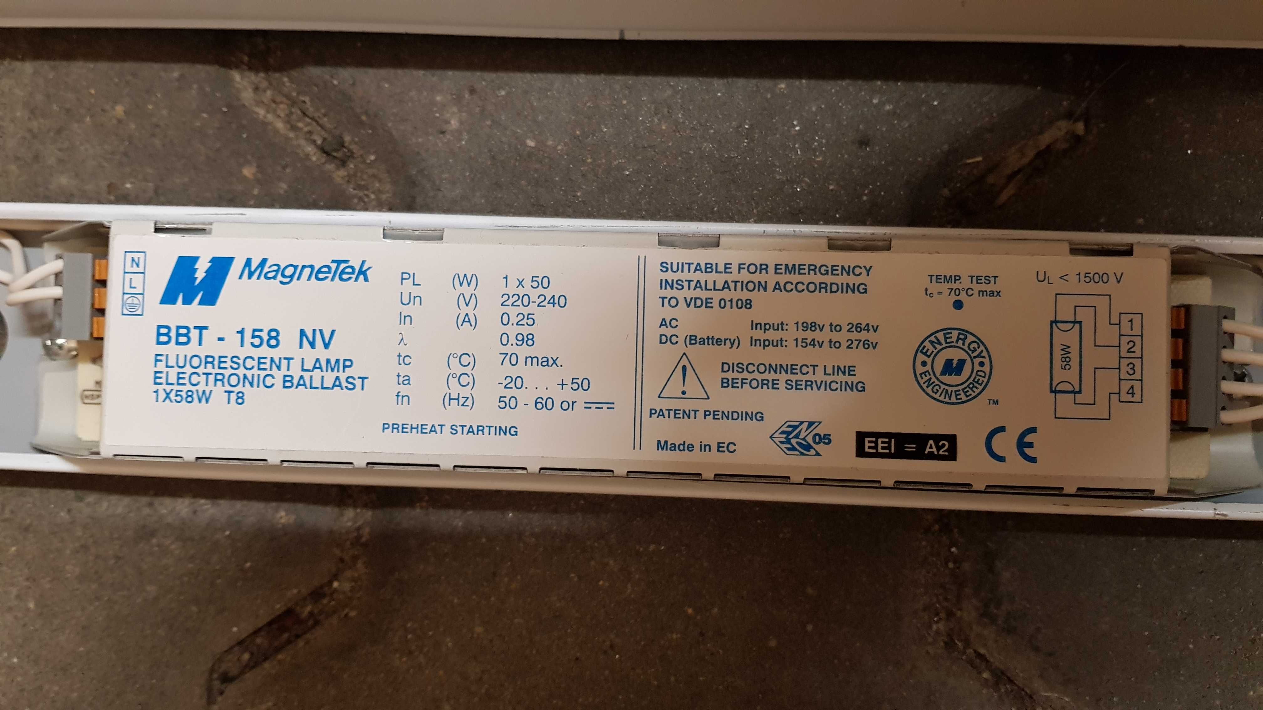 oprawa świetlówkowa IP20 58W
