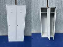 NOWA Szafa metalowa BHP ubraniowa socjalna dwudrzwiowa 180x80x49 D3