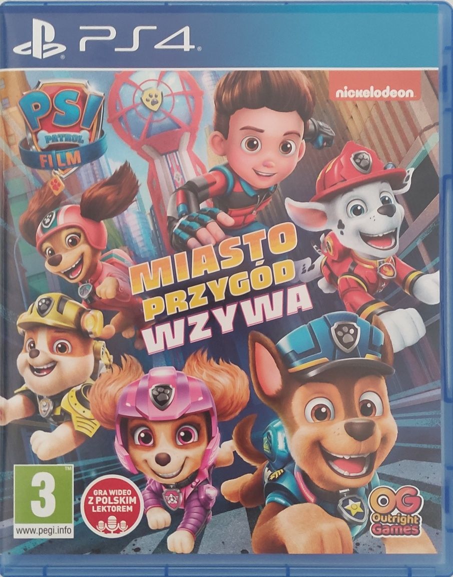 PS4 gra psi patrol miasto przygód wzywa
