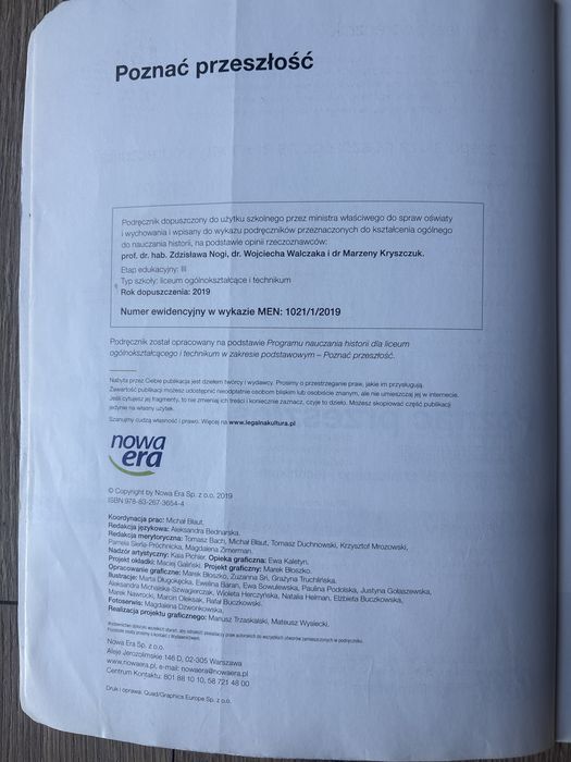 Poznać przeszłość podręcznik do historii dla LO i technikum klasa 1