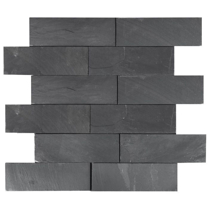 Łupek Czarny Black Slate Elewacja Panel Elewacyjny 30x10 fasada