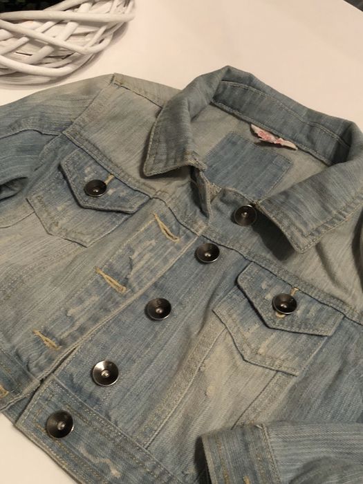 Bluza jeans krótka 9/10 lat