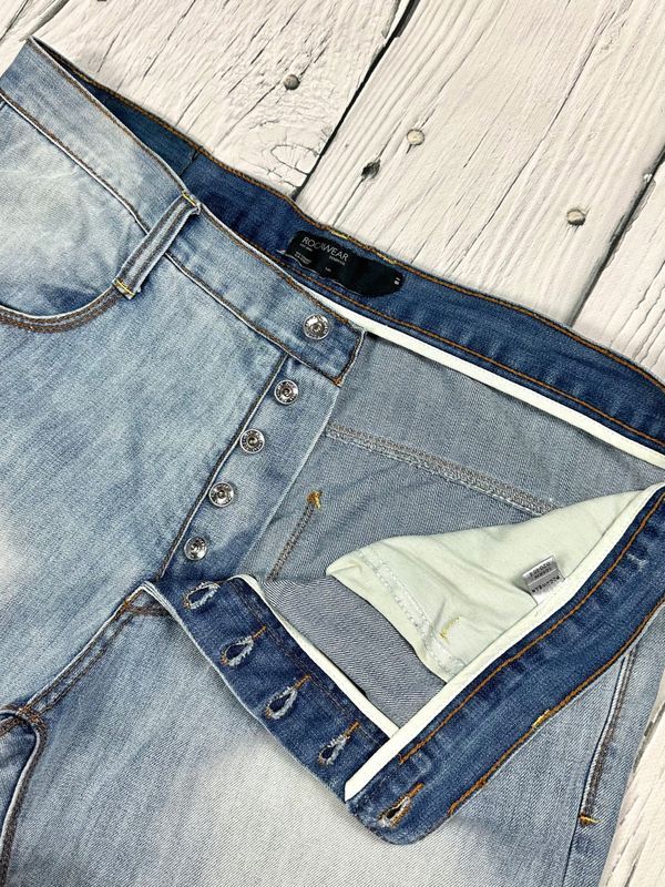 Rocawear Jeansy Baggy Męskie Spodnie Hip Hop Streetwear Jay-Z Logowane