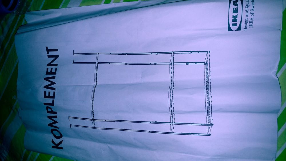 KOMPLEMENT IKEA armação 4 barras tenho 10 conjuntos