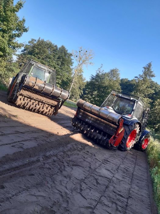 MULCZER LEŚNY i WGŁĘBNY czyszczenie działek wycinka drzew lasów pni
