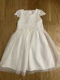Sukienka biała wizytowa 122