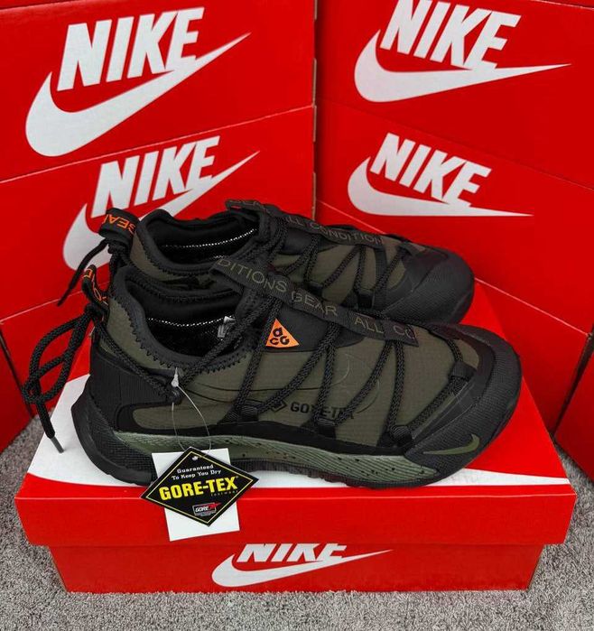 !SALE! Nike ACG Terra Antarktik Low (Gore-Tex) Black/Khaki 40-45 асг