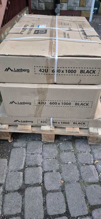 NOWA Szafa logiczna 19" 42U głębokość 1000mm LANBERG NOWA W PUDEŁKU!
