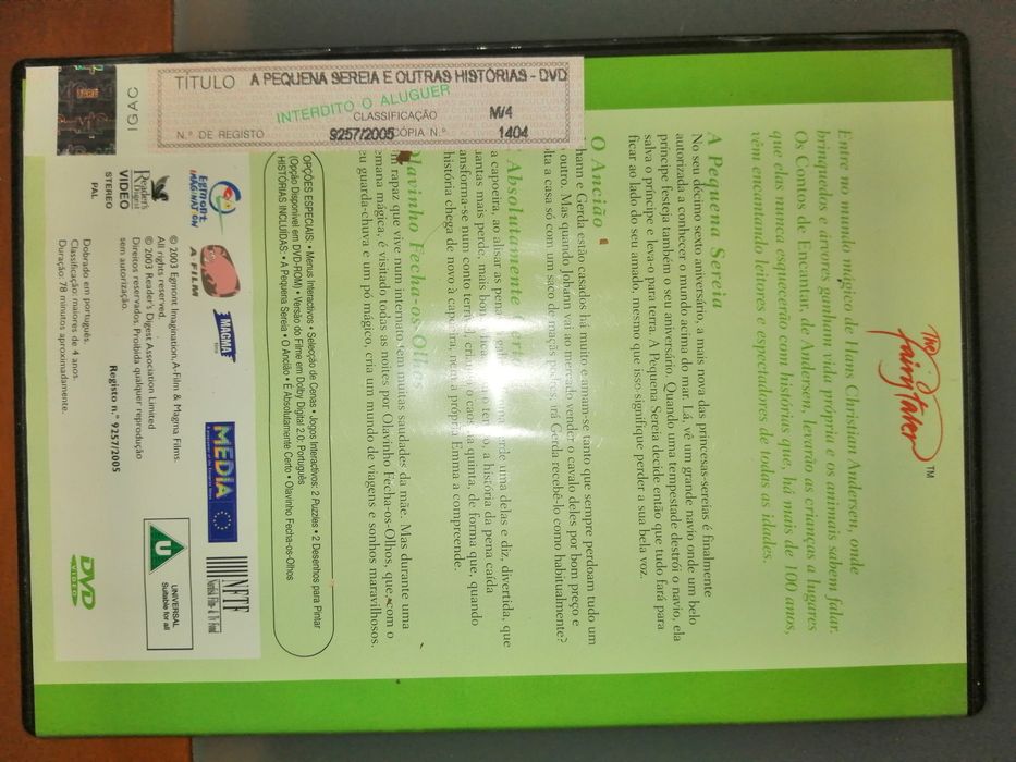 A pequena sereia e outras histórias - Filmes Walt Disney H C Andersen*