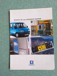 Katalogi/prospekty/broszury reklamowe akcesoriów do: PEUGEOT BOXER