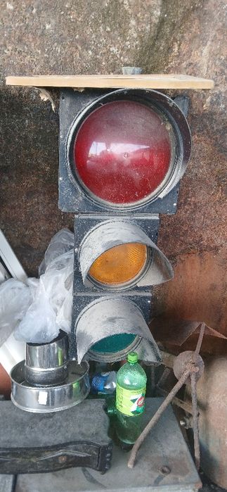 Dois semáforos móveis