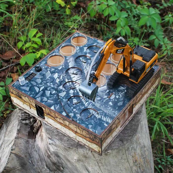 Подарунковий набір *Екскаватор*Наливатор з рюмками