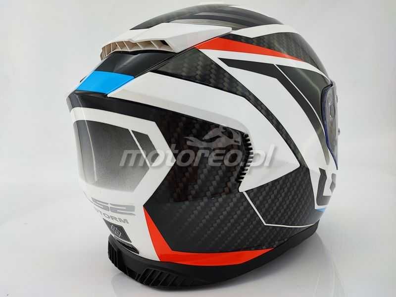 HIT! Kask z Blendą i Pinlockiem LS2 FF800 Storm 2 RACER Red Blue