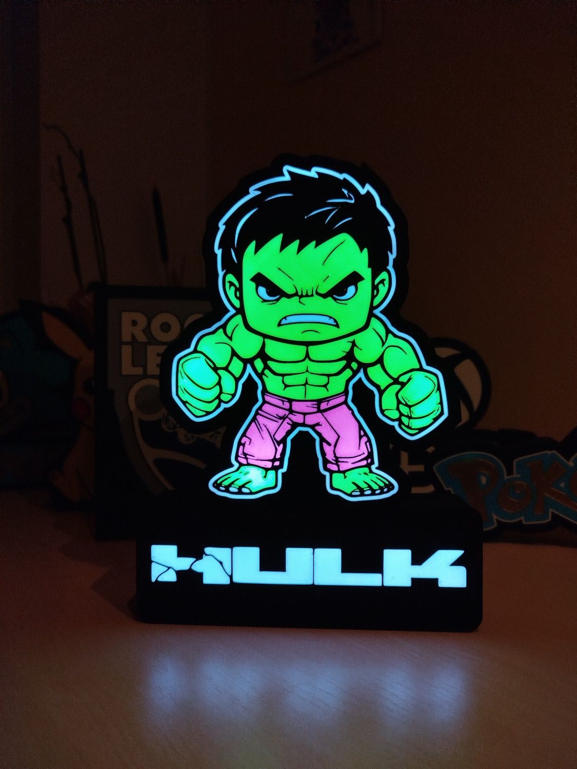 Lampa Kolor LED - Hulk - Neonki 3D