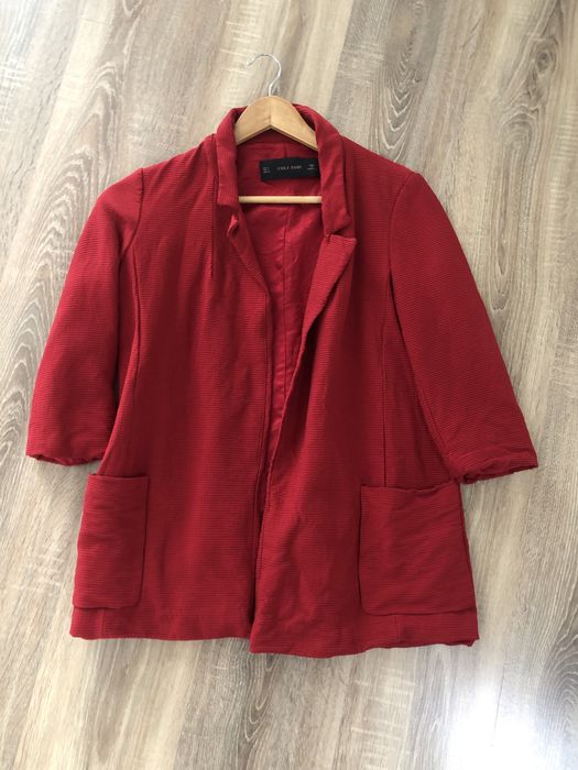 Marynarka czerwona Zara S