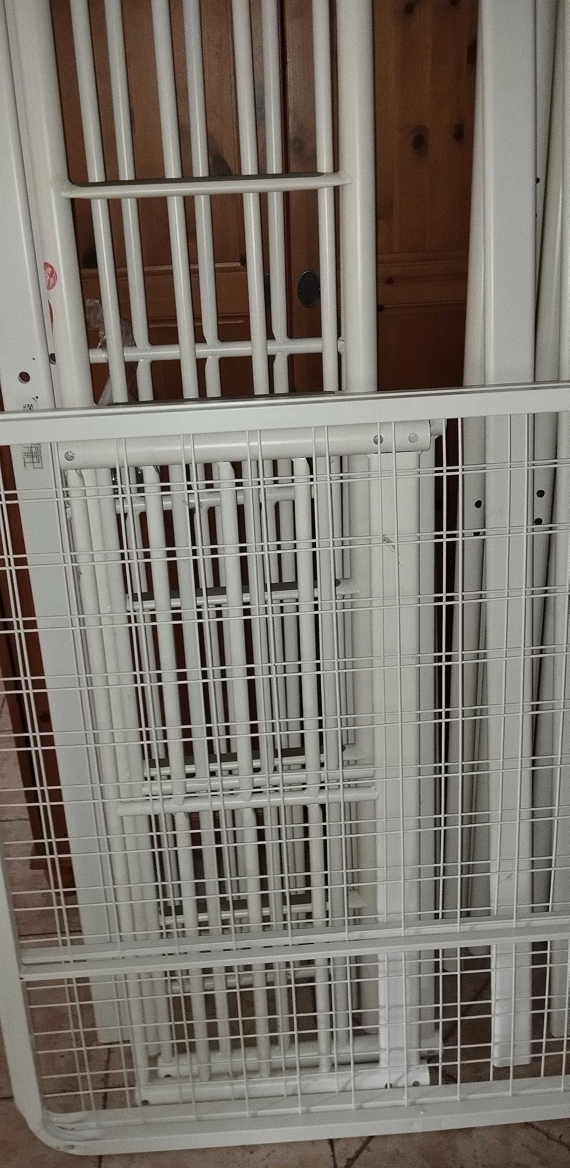 Łóżko piętrowe IKEA metalowe białe 90x200, wysokie