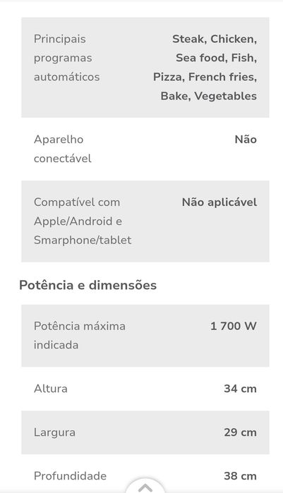 Air Fryer Ufesa 6,5ltrs