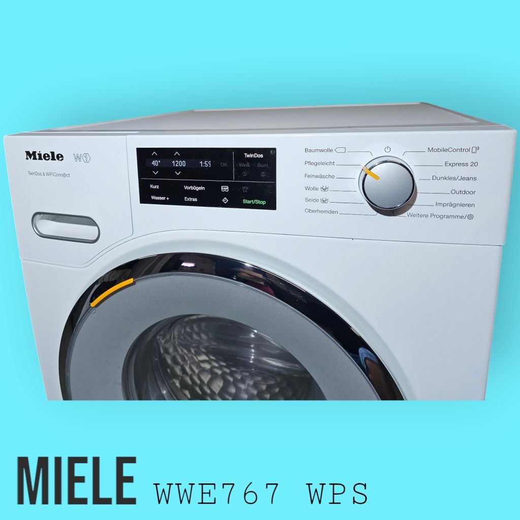 Pralka Miele WWE767 WPS –  WiFi; TwinDos; CapDosing