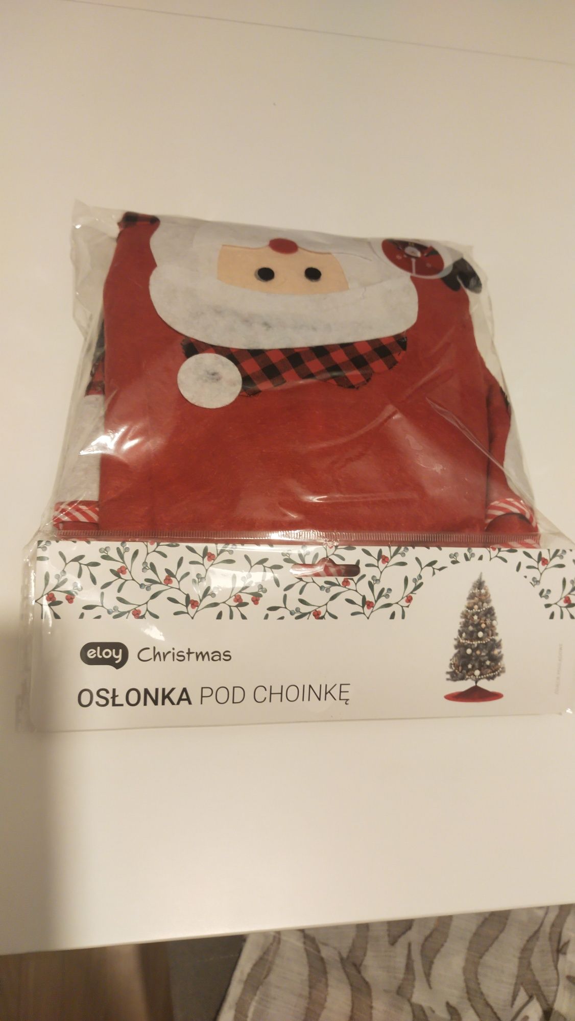 Mikołaj osłonka na stojak choinki, 100 cm średnicy, Bielany
