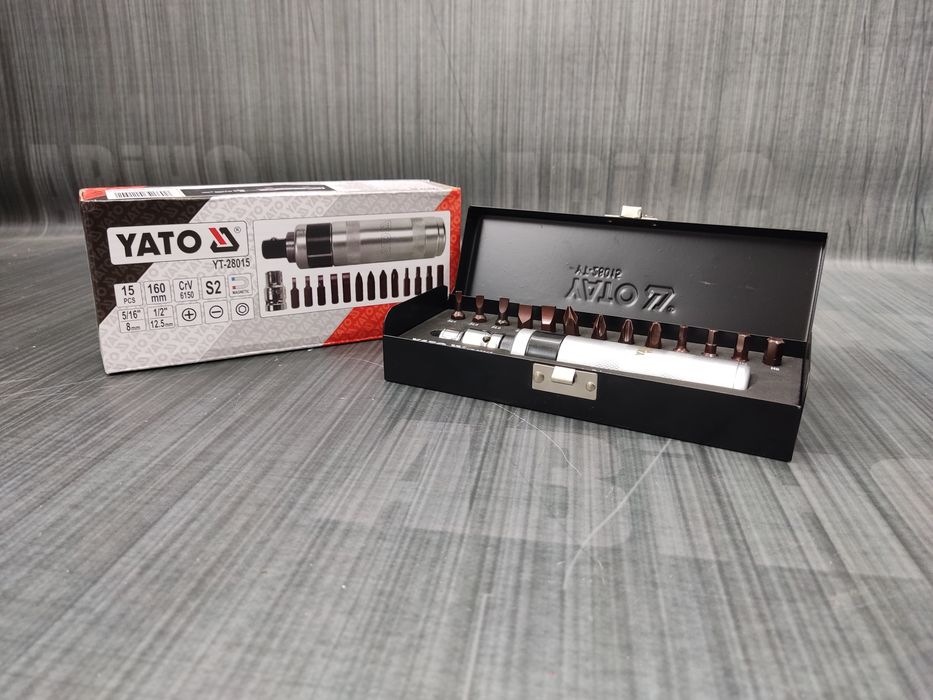 Викрутка ударно поворотна  ударна з магнітними YATO  15 прид