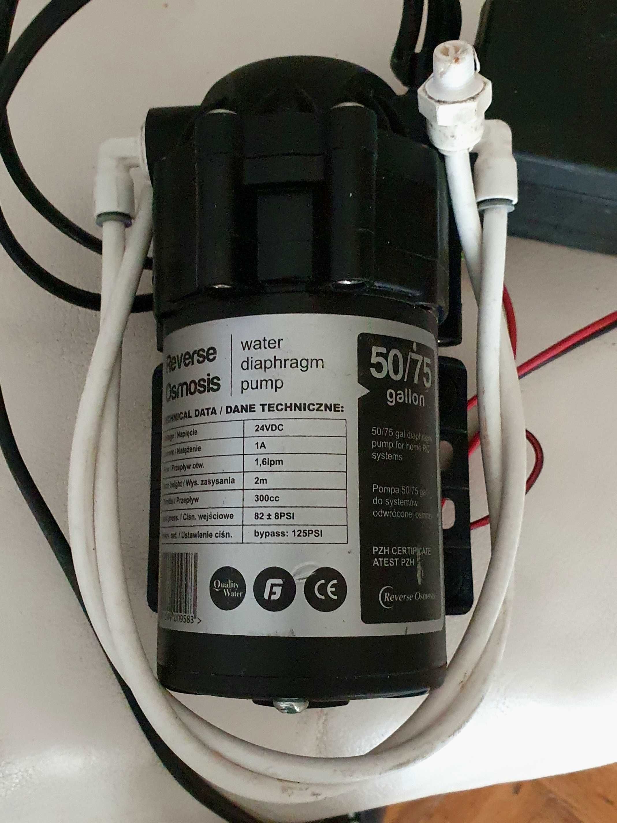 Pompa membranowa do systemów odwróconej osmozy (RO).