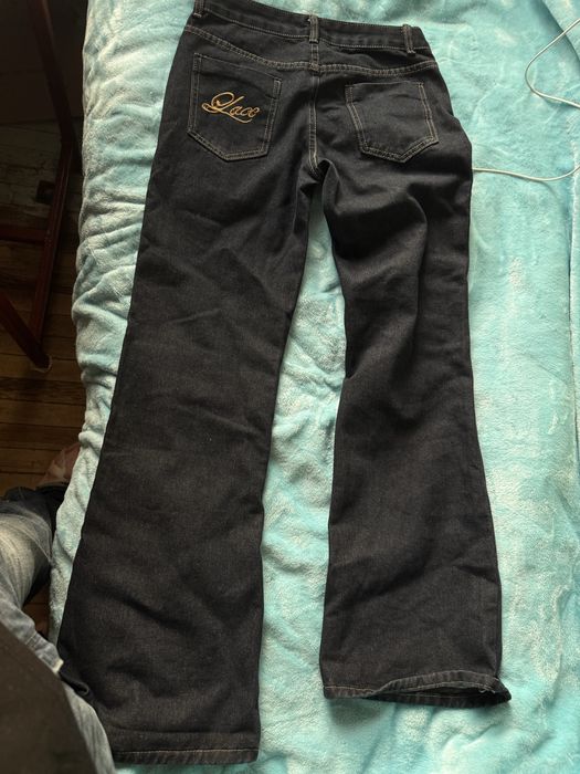 штани сині на низькій посадці