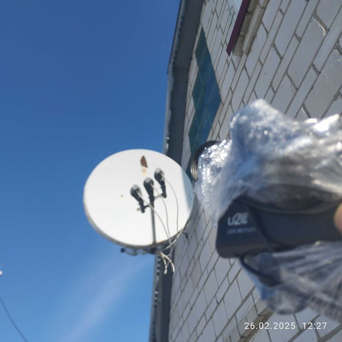 Супутникова антена + тюнер
